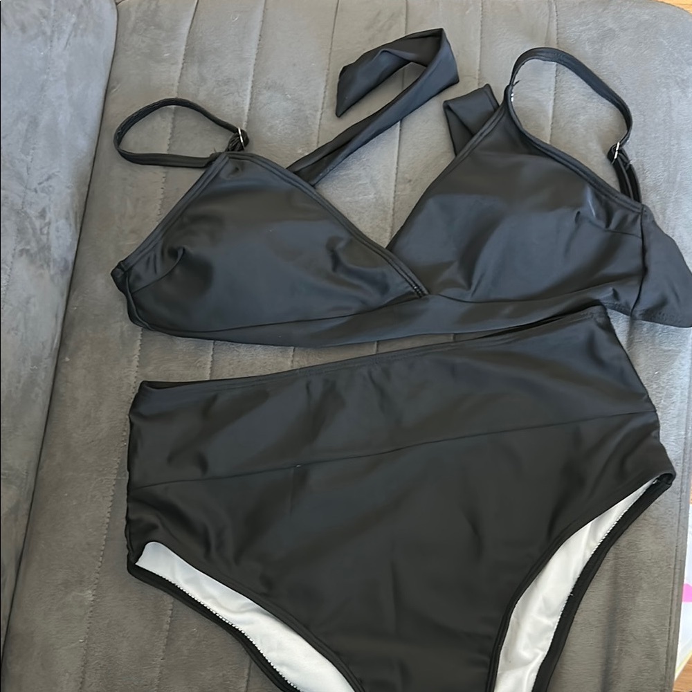 Comfortable and stylist maternity black swimsuit